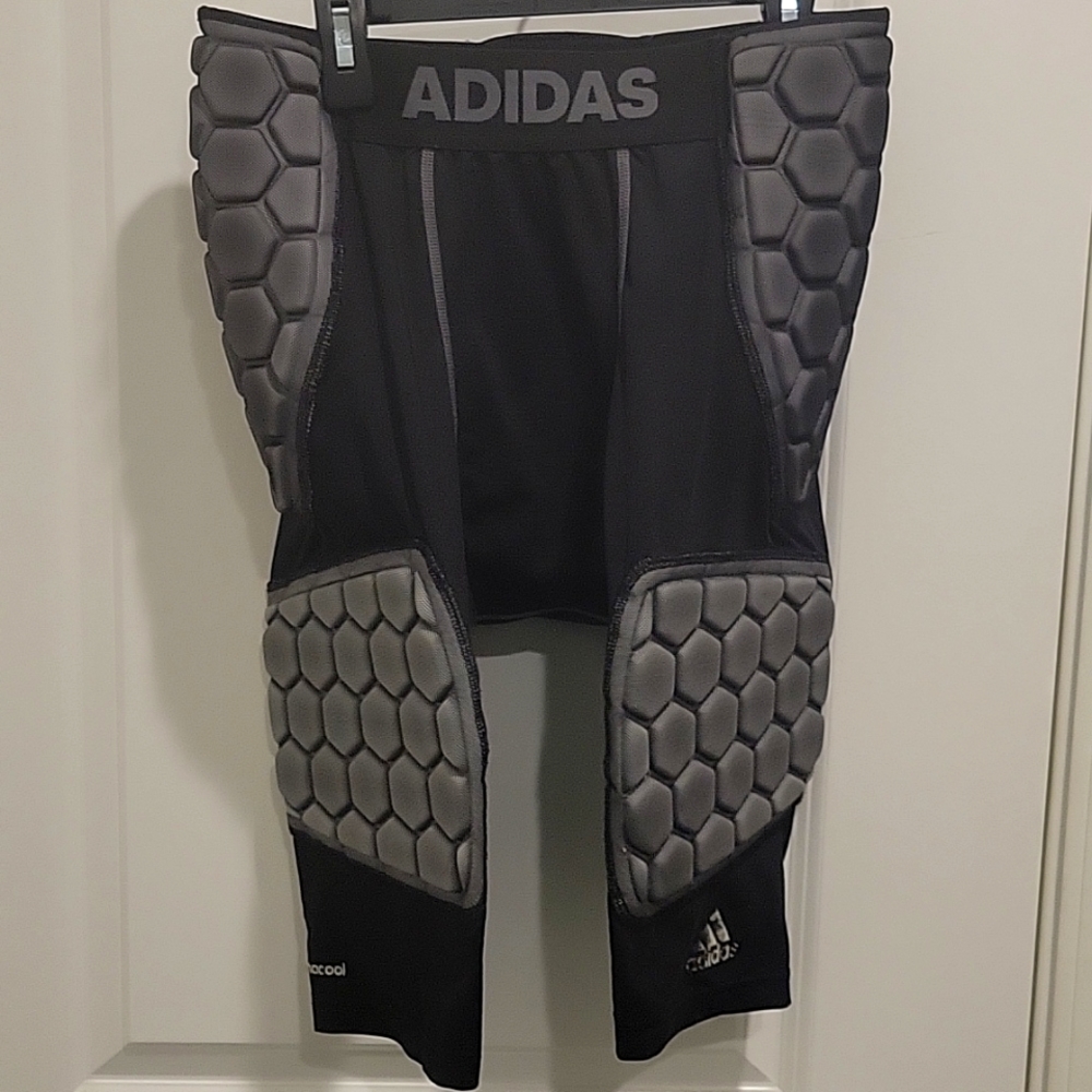 Mens medium Climacool Adidas padded compression shorts black